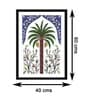 Persian Palm White Vinyl Painting