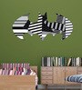White Vinyl DC Comcics Abstract Batman Logo Matte Finish Wall Sticker