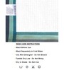 White Patterned 210 GSM Cotton Bath Towels (Set of 6)