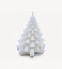 White Wax Christmas Tree Candle