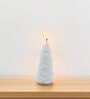 White Wax Christmas Tree Candle