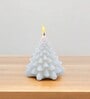 White Wax Christmas Tree Candle