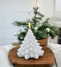White Wax Christmas Tree Candle