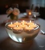White Wax Floating Candles Set Of 12