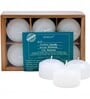 White Wax Floating Candles Set Of 12