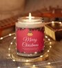 Soy Wax Merry Christmas Scented Candle In Glass Jar