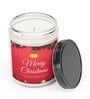 Soy Wax Merry Christmas Scented Candle In Glass Jar