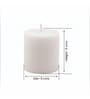 White Wax Pillar Candles Set Of 6