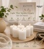 White Wax Pillar Candles Set Of 6