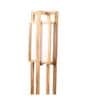 Charlotte White Cloth Shade Shelf Floor Lamp With Mango wood Base