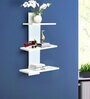 White Wood  Wall Shelf