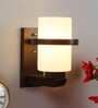 Modena Brown Wood and Iron Wall Sconces