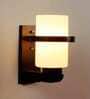 Modena Brown Wood and Iron Wall Sconces