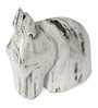 Horse Head Big White Wood Figurine