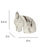 Horse Head Small White Wood Figurine