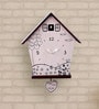 White Solid Wood Analog Cuckoo Clock
