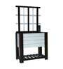 White Wood Polymer Composite Self Watering Rectangular Large Planter With Trellis