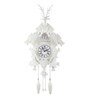 White Solid Wood Analog Cuckoo Clock