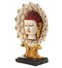 White Resin Lord Buddha Idol