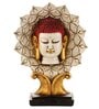 White Resin Lord Buddha Idol