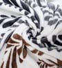 Brown Wool Floral 350 GSM Premium Double bed blanket
