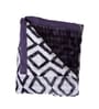 Purple Wool Geometric 350 GSM Premium Single bed blanket