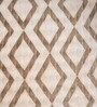 Brown Wool Geometric 350 GSM Premium Single bed blanket