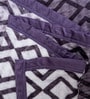 Purple Wool Geometric 350 GSM Premium Single bed blanket