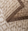 Brown Wool Geometric 350 GSM Premium Single bed blanket