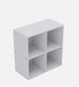 Whitman Bookshelf With 4 Compartments In White Finish