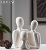 Wholeness Trio Embracing Family Sculpture (Set of 3)