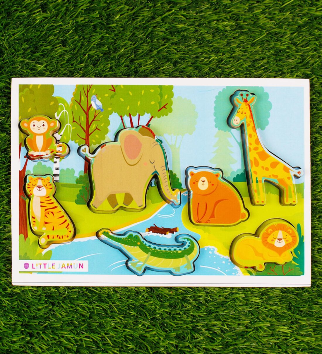 Buy Wild Animals- 3 In 1 Chunky Puzzle By Little Jamun Online - Testing ...