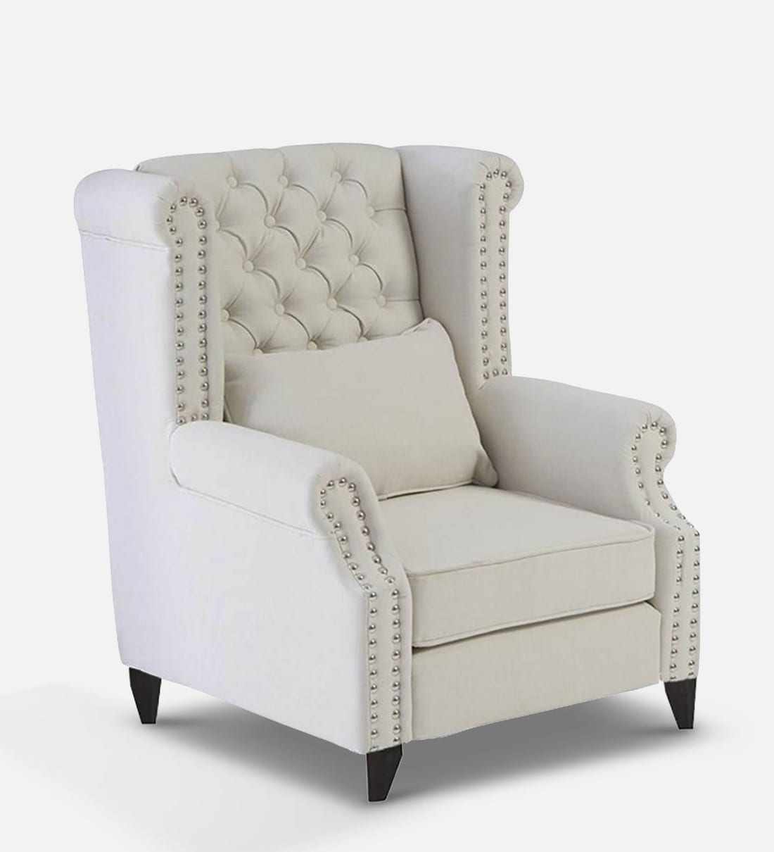 off white wing chair