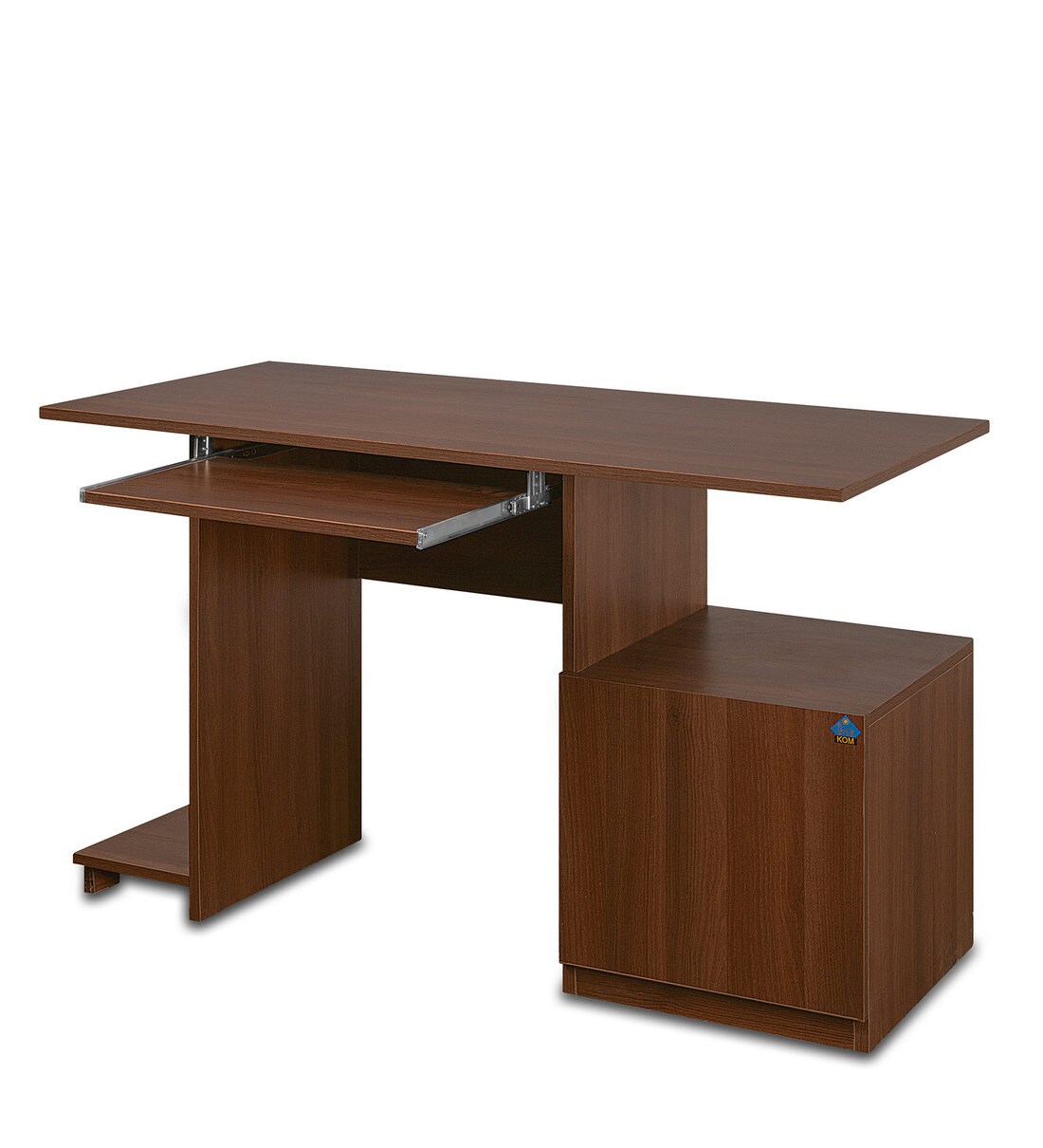 Buy Wing Computer Table in Acacia Dark Finish Online Computer Tables