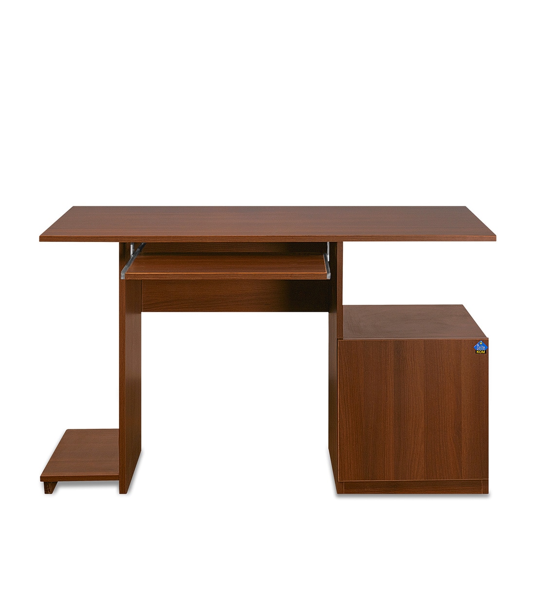 Buy Wing Computer Table in Acacia Dark Finish Online Computer Tables