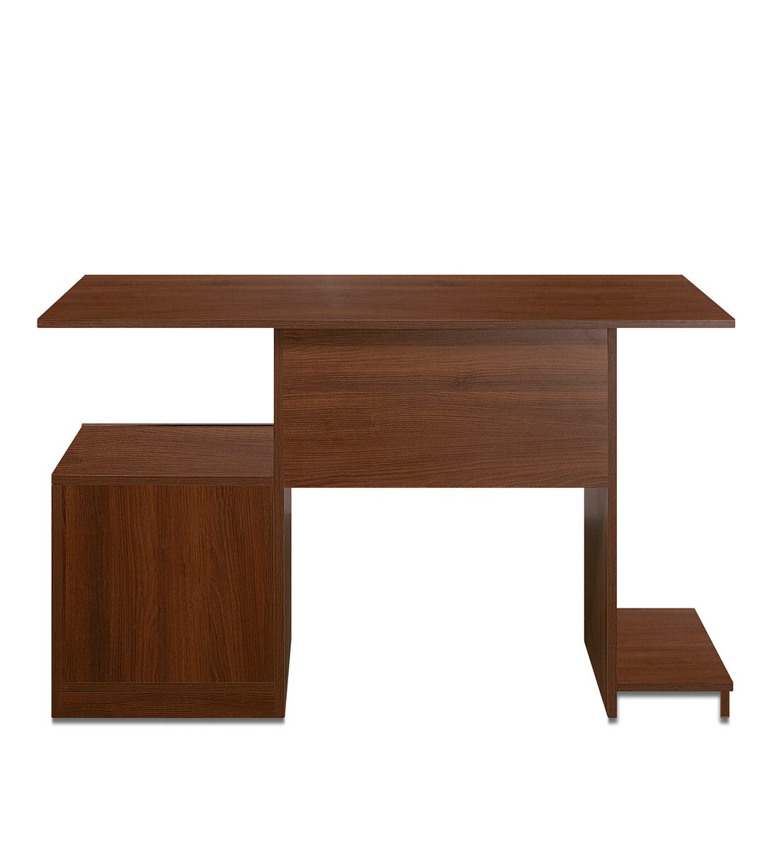 Buy Wing Computer Table in Acacia Dark Finish Online Computer Tables