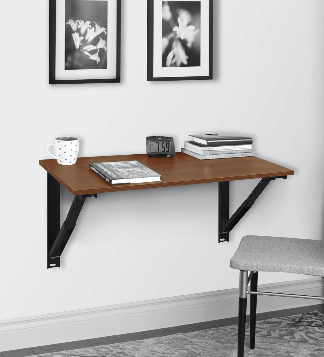Buy Wizard Folding Study (36 inch) Table Wenge Colour by Delite kom