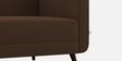 Wiki Velvet 3 Seater Sofa In Cholocate Brown Colour