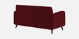 Wiki Velvet 3 Seater Sofa In Dark Maroon Colour