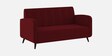Wiki Velvet 3 Seater Sofa In Dark Maroon Colour