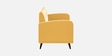 Wiki Velvet 3 Seater Sofa in Turmeric Yellow Colour