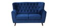 Imelda Velvet 2 Seater Sofa In Royal Blue Colour