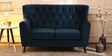 Imelda Velvet 2 Seater Sofa In Teal Blue Colour