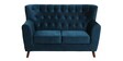 Imelda Velvet 2 Seater Sofa In Teal Blue Colour