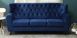 Imelda Velvet 3 Seater Sofa In Royal Blue Colour