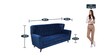 Imelda Velvet 3 Seater Sofa In Royal Blue Colour