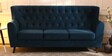 Imelda Velvet 3 Seater Sofa In Teal Blue Colour
