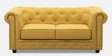 Winchester Fabric 2 Seater Sofa in Yellow Colour