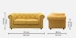 Winchester 2 Seater Sofa in Yellow Colour