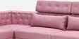 Winchester Chenille Fabric Corner Sofa With Adjustable Headrests in Blush Pink Colour